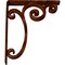 Ekena Millwork Avery Wrought Iron Bracket, (Triple center brace), Antiqued Copper 2"W x 10"D x 12"H BKTM02X10X12TAVACO - alternate 6